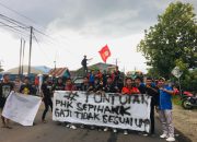 Adanya(PKH) sepihak oleh CV.karya Tirta mandiri aliansi pemuda Bontomarannu lakukan unjuk rasa