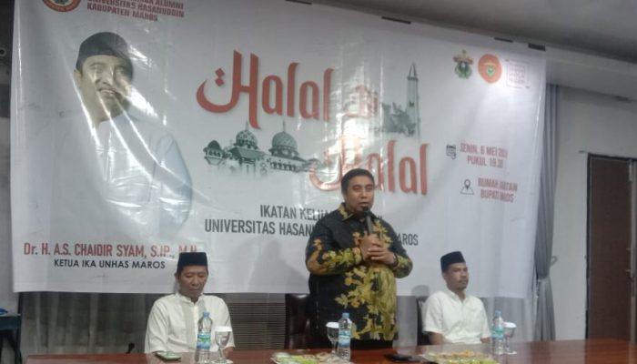 Ketua IKA Unhas Maros H .AS. Chaidir Syam Melaksanakan Halal Bi Halal ‘Ini Tujuan nya.