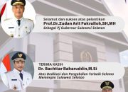 Pj. Bupati Enrekang Atas Nama Pemerintah Kabupaten Enrekang Beri Ucapan Selamat Prof.Dr Zudan Arif Fakrulloh. Atas Pelantikan Pj. Gubernur SulSel.