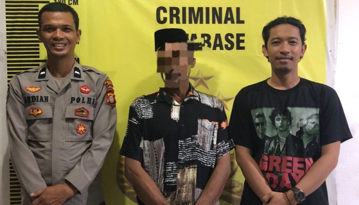Satuan reserse kriminal Polsek bajeng polres Gowa dengan sigap mengamankan pelaku aniaya