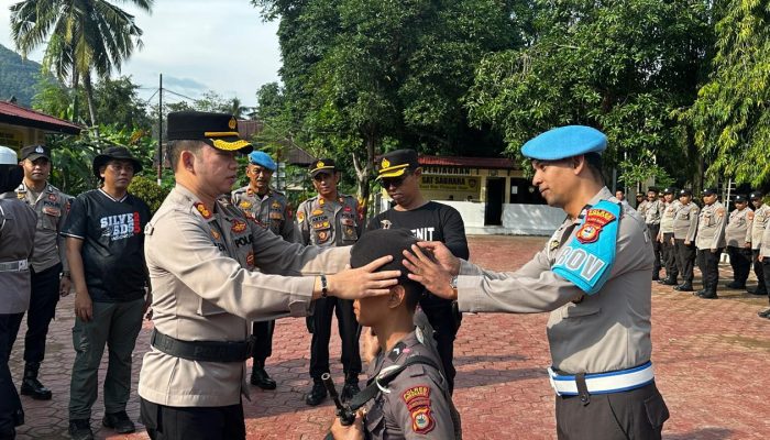 Kapolres Enrekang Pimpin Upacara Pembinaan Tradisi dan Orientasi Bintara Remaja