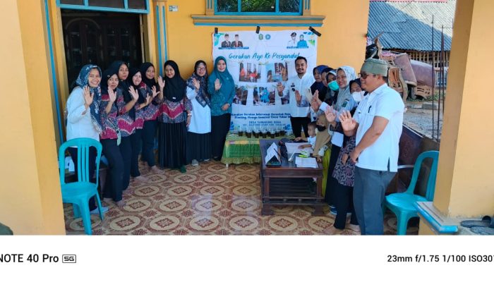 Turunkan Angka Stunting Desa Sawakung Beba ‘Himbau Gerakan Ayo Ke Posyandu.