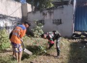 Cegah Dampak Musim Hujan, Koramil 1408-04/Bontoala Laksanakan Karya Bhakti Pembersihan Selokan