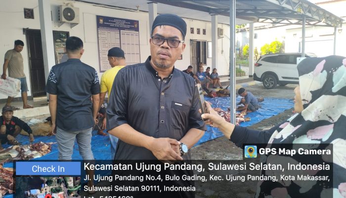 Dit Polairud Polda Sulsel Berqurban 8 Ekor Ternak Sapi, Kambing Di Moment Hari Raya Idul Adha 1445 Hijriyah /2024 .