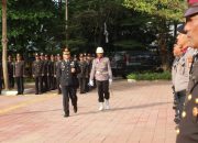 Kapolres Gowa Pimpin Upacara HUT Bhayangkara ke-78 di Halaman Kantor Bupati