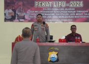 Polres Gowa Gelar Latihan Pra Operasi Pekat Lipu 2024