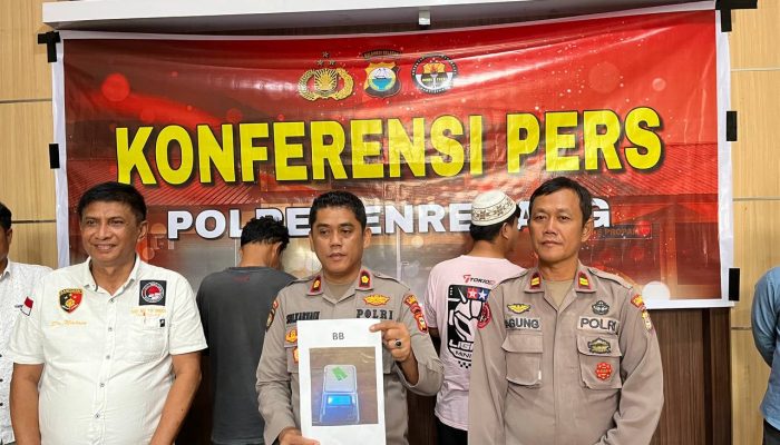 Sat Narkoba Polres Enrekang Gelar Konferensi Pers Terkait Pengungkapan Penyalahgunaan Narkotika