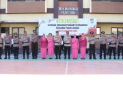 Kapolres Gowa Pimpin Upacara Korps Raport Kenaikan Pangkat Pengabdian