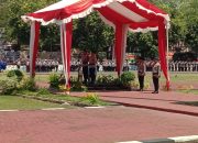 Mapolda Sulsel Menggelar Upacara Sertijab Kapolda Sulsel.