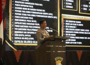 Kapolres Gowa Hadiri Commander Wish Kapolda Sulsel di Aula Mappaoddang