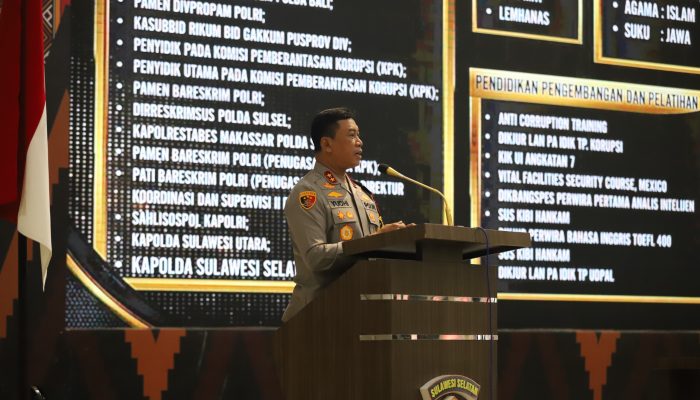 Kapolres Gowa Hadiri Commander Wish Kapolda Sulsel di Aula Mappaoddang