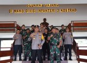 Kapolda Sulsel Kunjungan Silaturahmi ke Mako Divisi 3 Kostrad, Perkuat Sinergitas dan Jaga Kamtibmas Menjelang Pilkada