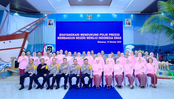 Kapolda Sulsel Hadiri Peringatan Hari Kesatuan Gerak Bhayangkari Ke-72 Tahun 2024