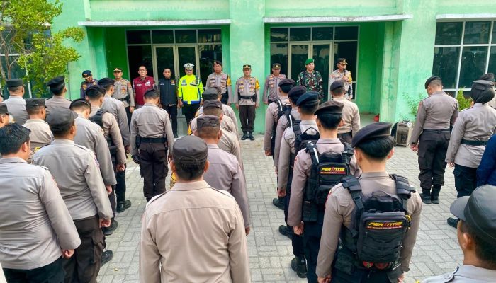 Polres Takalar Terjunkan Ratusan Personel Amankan Debat Calon Bupati dan Wakil Bupati Takalar