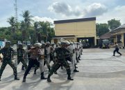 Jelang Pilkada Takalar, TNI-Polri Gelar Latihan Dalmas Bersama
