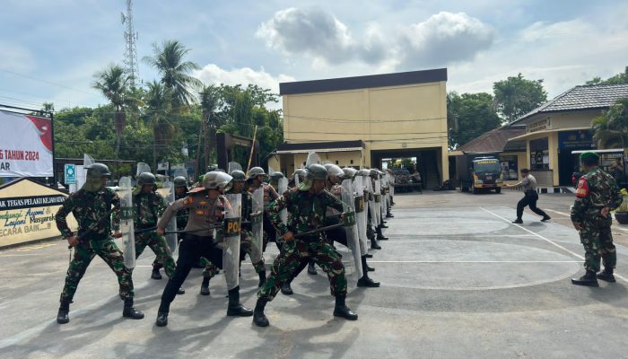 Jelang Pilkada Takalar, TNI-Polri Gelar Latihan Dalmas Bersama