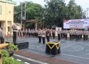 Kapolres Pimpin Upacara Serah Terima Jabatan Kasat Lantas Polres Takalar
