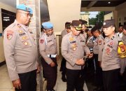 Kapolres Takalar Pimpin Pemeriksaan Senpi Anggota Polres dan Polsek Jajaran