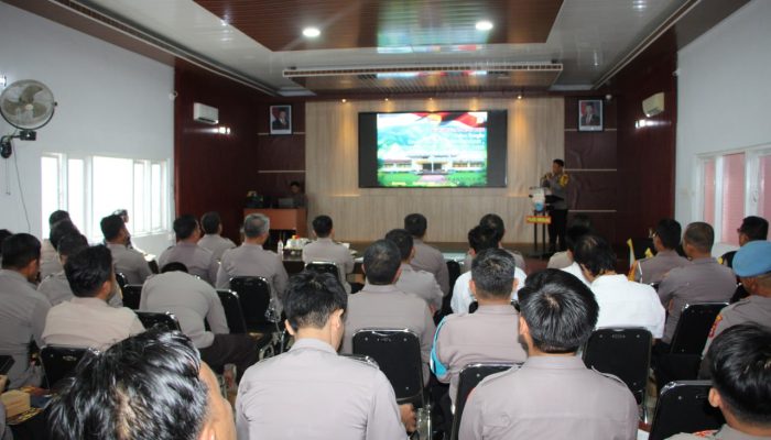 Polres Enrekang Gelar Sosialisasi Pagu Anggaran TA 2025, Penyerahan Rendisgar, dan Penandatanganan Pakta Integritas