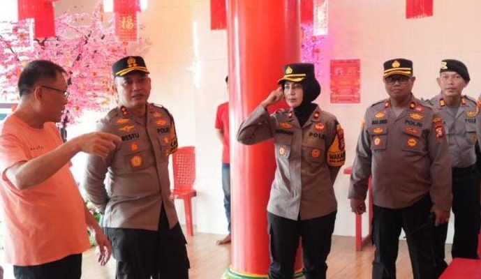Sambut Imlek, Kapolres Pelabuhan Makassar Siapkan Keamanan Tempat Ibadah Tionghoa