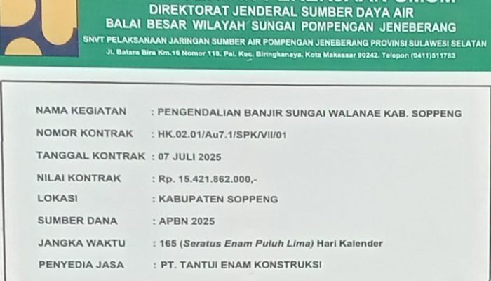 Proyek Pengendalian Banjir Sungai Welanae Soppeng Disorot Warga
