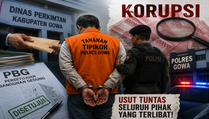 Tak Cukup Kadis Ditahan, Poros Rakyat Minta Tipikor Polres Gowa Usut Kaki Tangan Kasus PBG