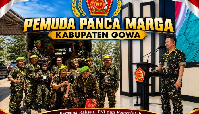 Sukses Pemuda Panca Marga (PPM)Kabupaten Gowa Apresiasi Kegiatan Bela Negara Bersama Keluarga Besar TNI