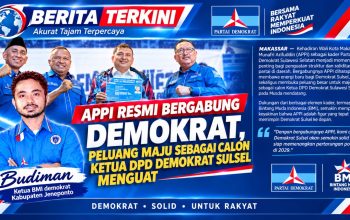 APPI RESMI BERGABUNG DEMOKRAT, PELUANG MAJU SEBAGAI CALON KETUA DPD DEMOKRAT SULSEL MENGUAT